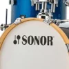 Sonor AQX Micro 4pc Drum Set w/ Stands - Blue Ocean Sparkle - Image 3