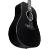 Martin DX Johnny Cash Acoustic-Electric Guitar - Black - with Bag - Image 7