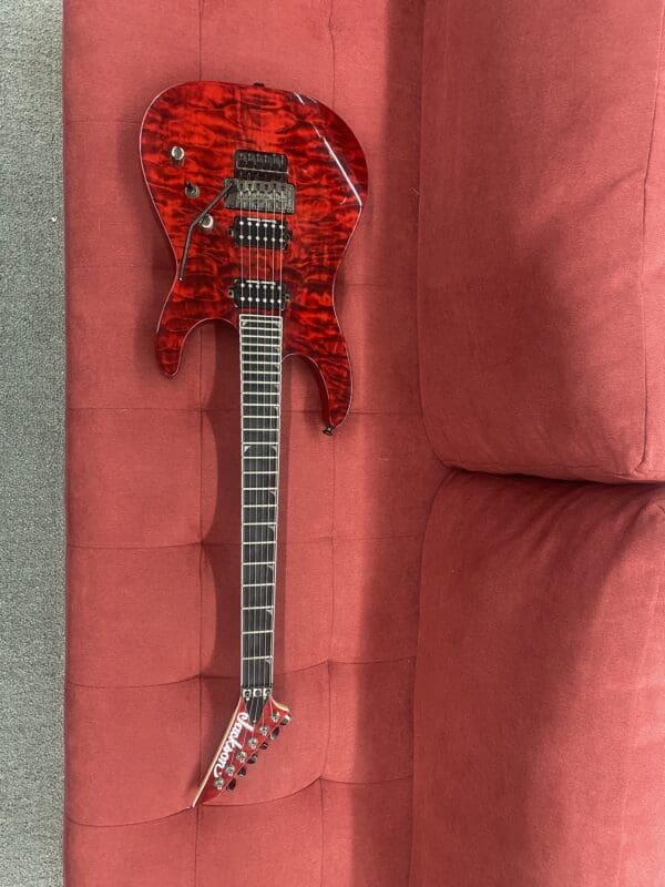 Jackson SL2Q Pro Series Soloist Electric Guitar 2014 - Transparent Red - Image 4