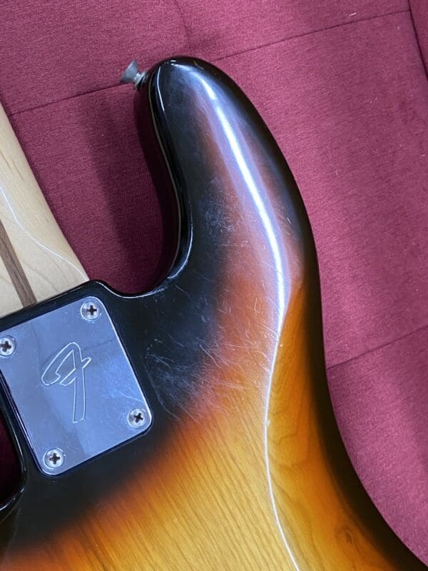 1979 Fender Precision Bass with Rosewood Fingerboard - Three Tone Sunburst - Image 24