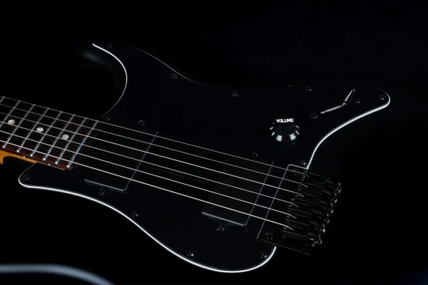 Jet JS-400 MBK R Electric Guitar in Matte Black - Image 5