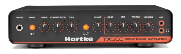 Hartke TX300 300-Watt Bass Amp Head - Black / Red - Image 4