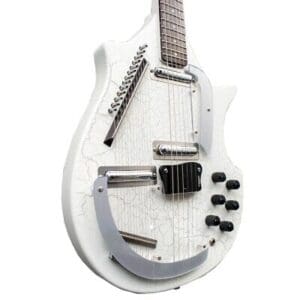 Danelectro Electric Sitar Guitar - White Crackle