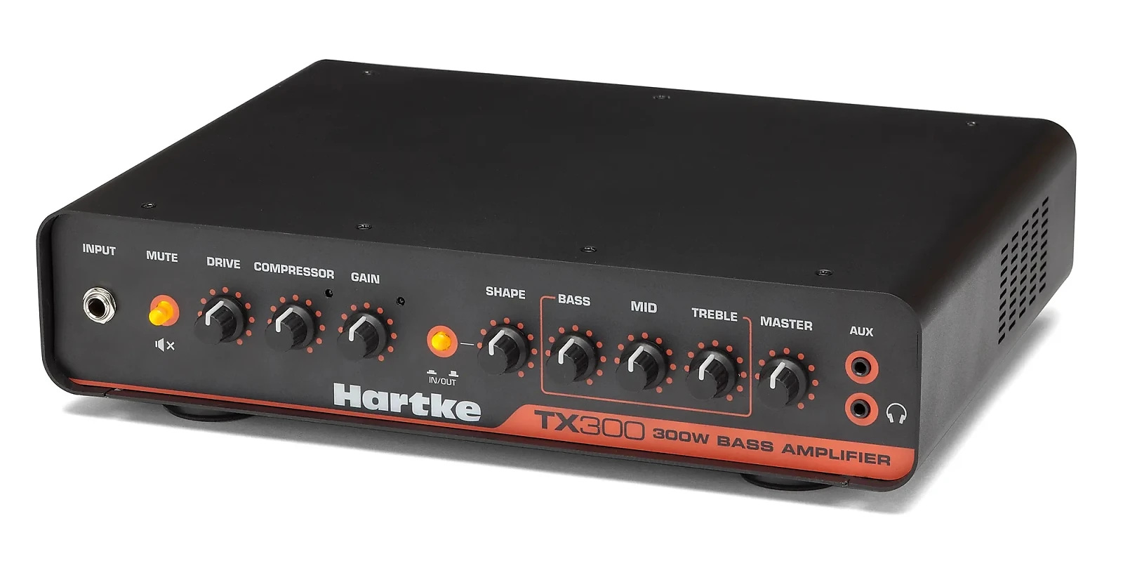 Hartke TX300 300-Watt Bass Amp Head - Black / Red