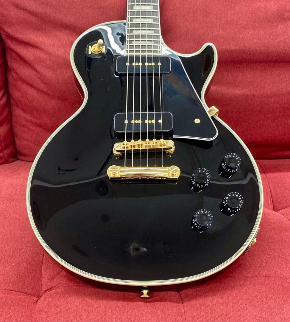 Epiphone Les Paul Custom P-90 Electric Guitar 2023 - Ebony
