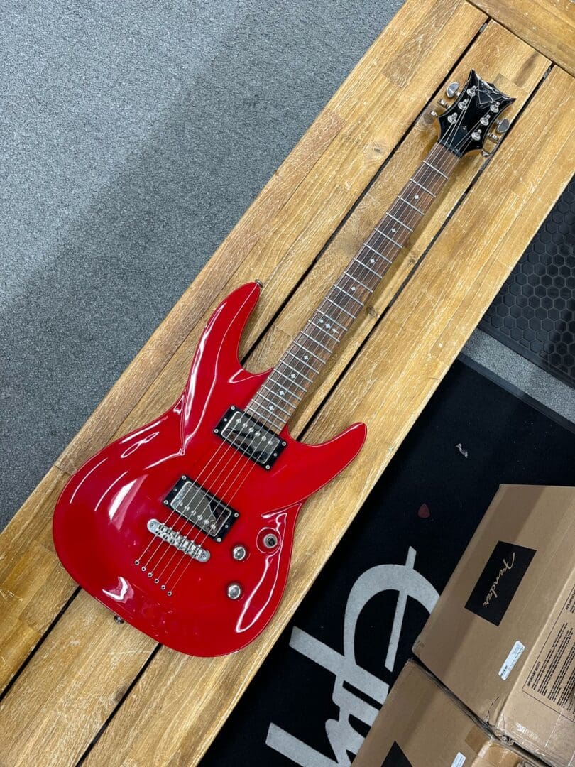 DBZ Barchetta Electric Guitar - Red - Victor Litz