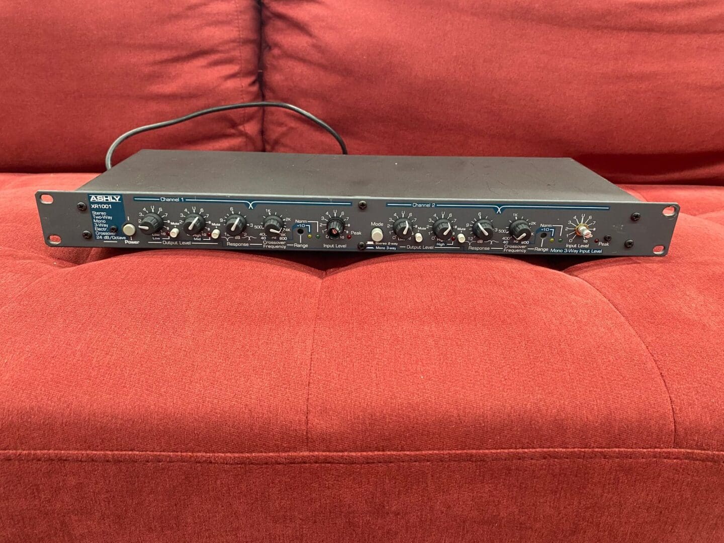 Ashly XR-1001 Stereo Two-Way / Mono 3-Way Active Crossover 1990's