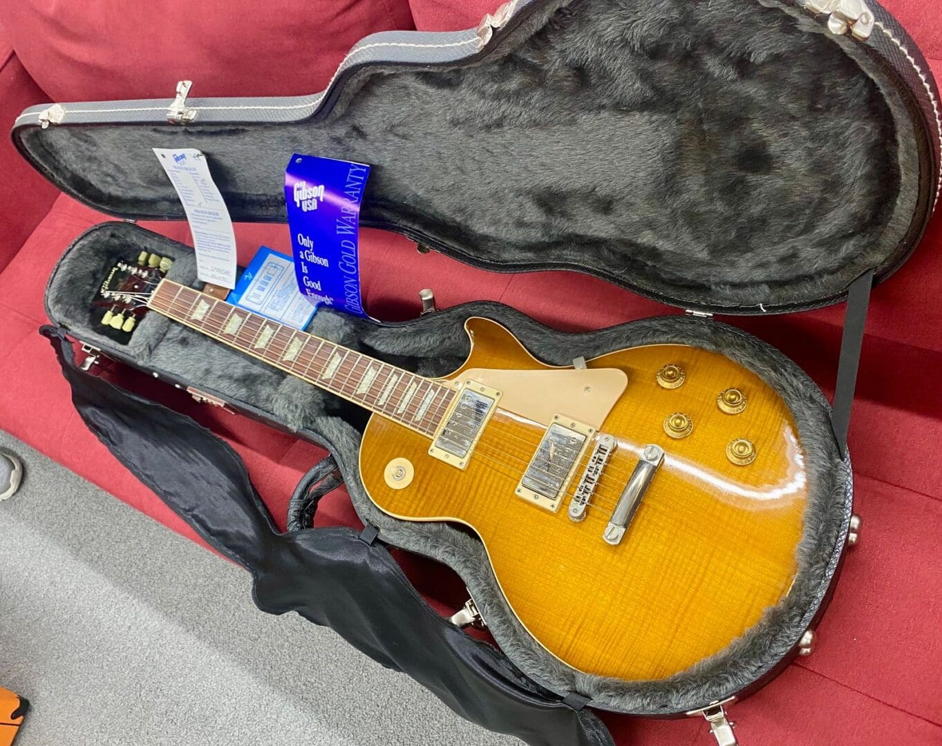 ギター Les Paul Standard Plus Top Honey Burst Gibson Les Paul Standard Plus Top 50's 2004 - Honey Burst w/ Case