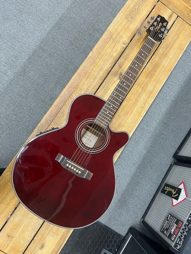 Takamine EG540C Acoustic Electric Guitar - Burgundy - Victor Litz